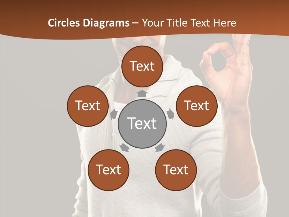 Meeting People Writing PowerPoint Template