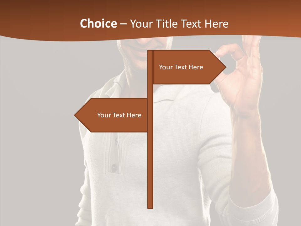 Meeting People Writing PowerPoint Template