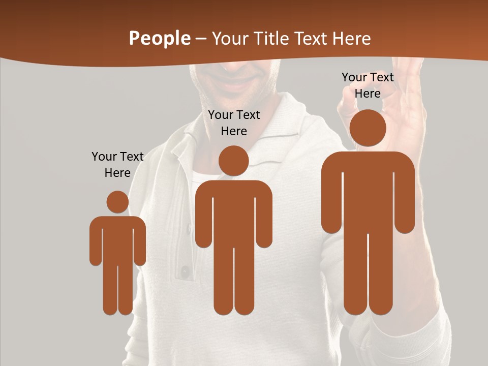 Meeting People Writing PowerPoint Template
