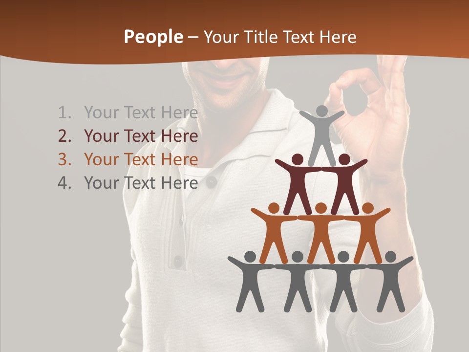 Meeting People Writing PowerPoint Template