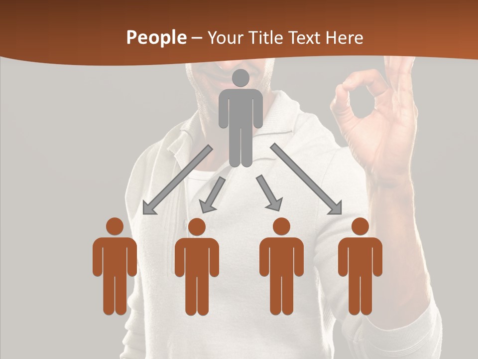 Meeting People Writing PowerPoint Template