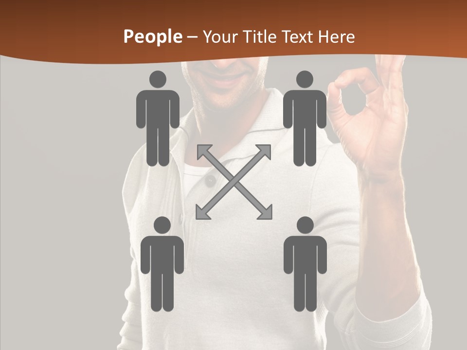 Meeting People Writing PowerPoint Template