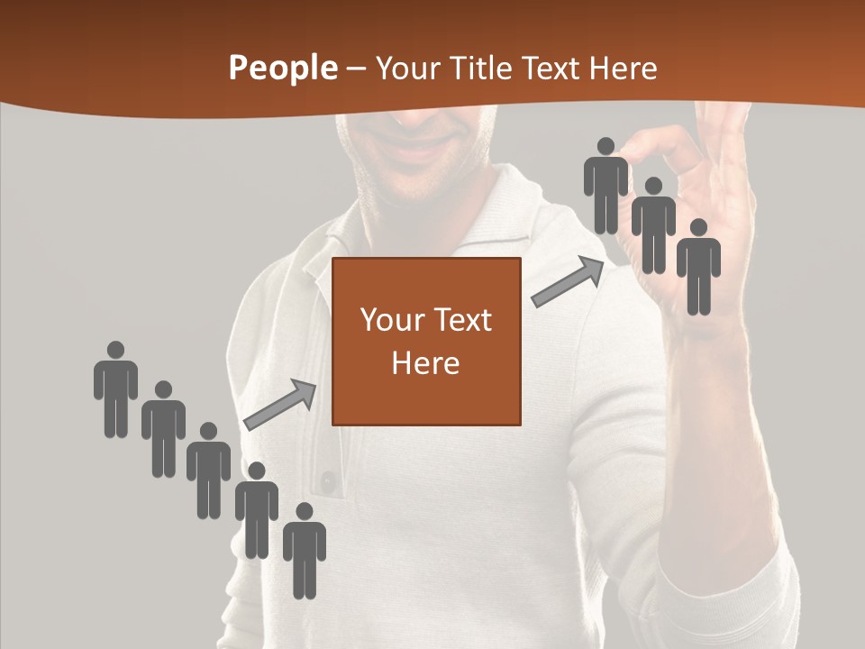 Meeting People Writing PowerPoint Template