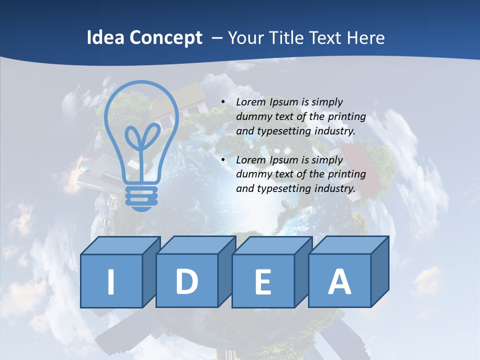 Air Plant Life PowerPoint Template