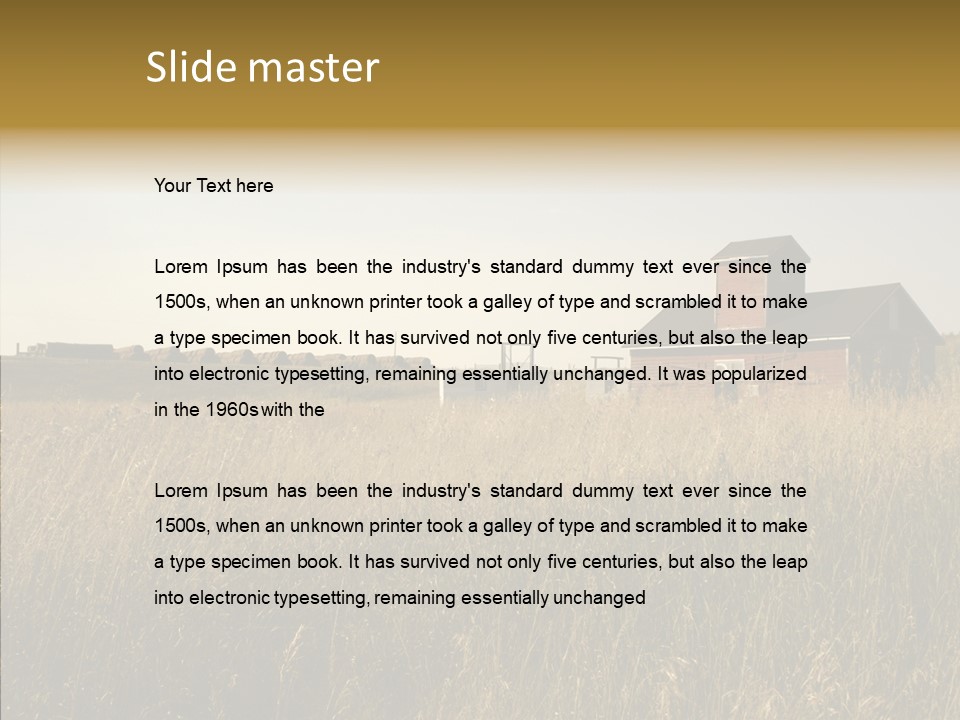 Land Autumn Alberta PowerPoint Template