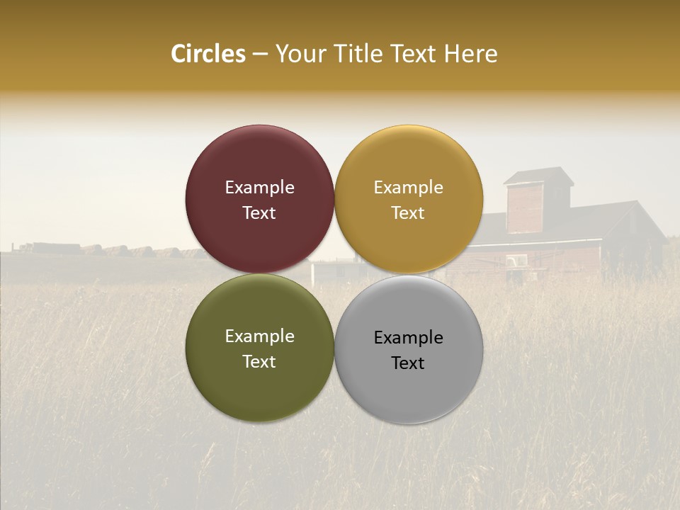 Land Autumn Alberta PowerPoint Template