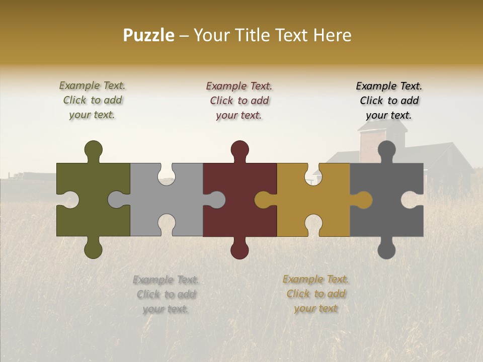 Land Autumn Alberta PowerPoint Template