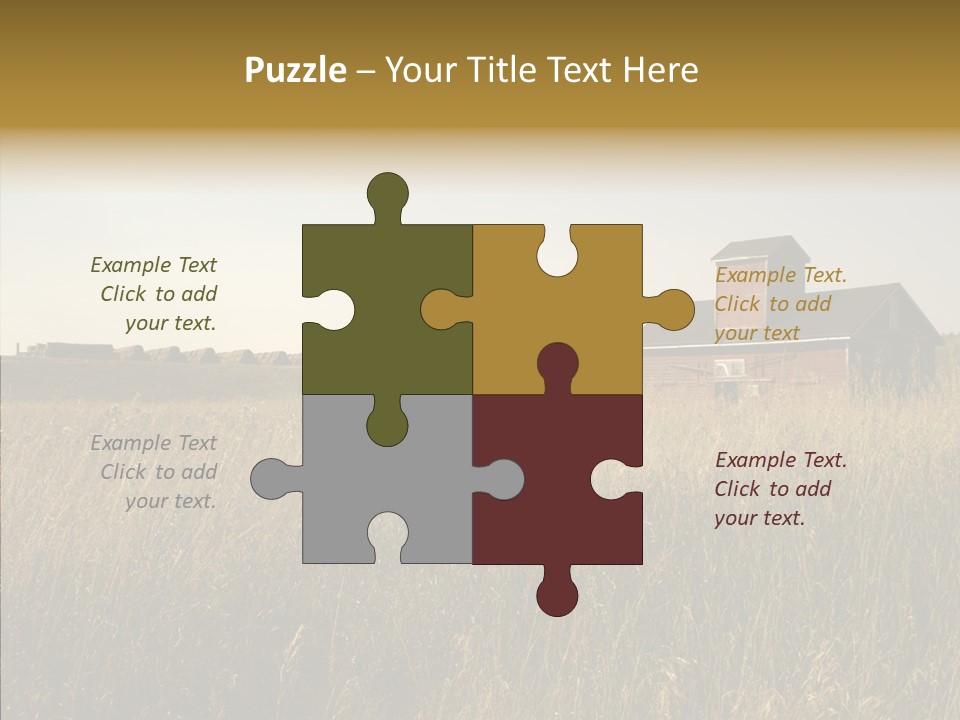 Land Autumn Alberta PowerPoint Template