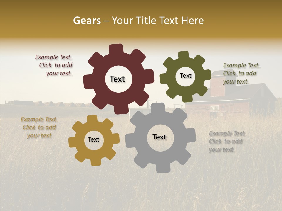 Land Autumn Alberta PowerPoint Template