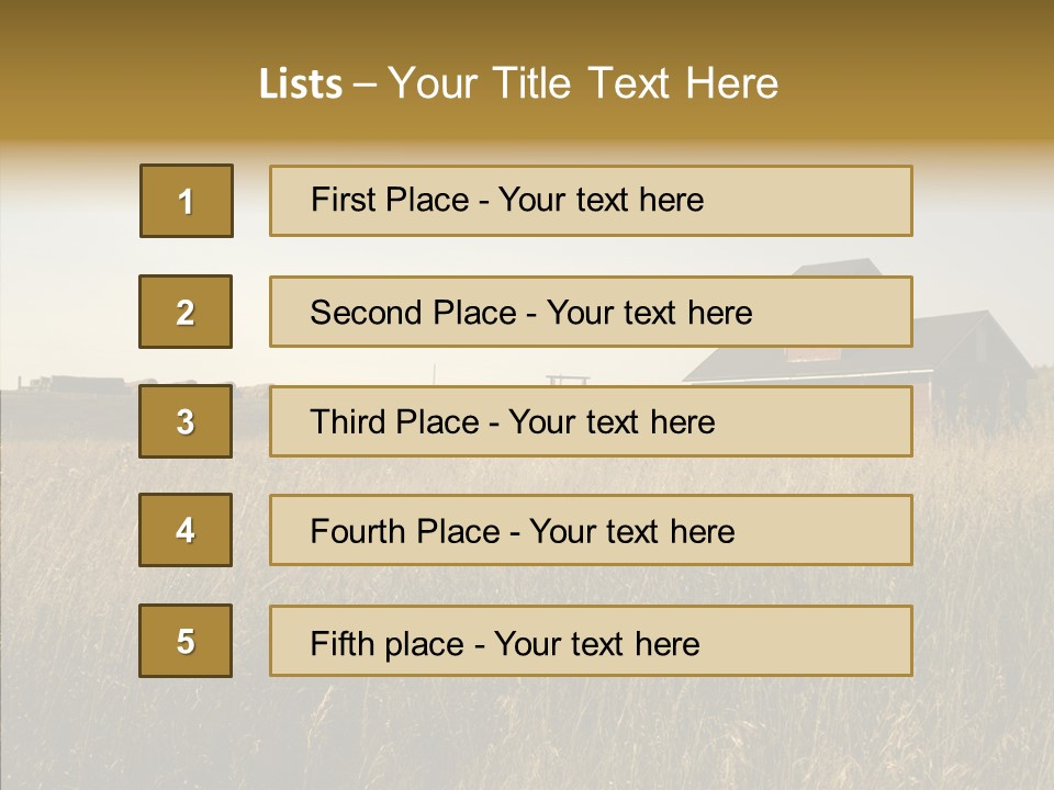 Land Autumn Alberta PowerPoint Template