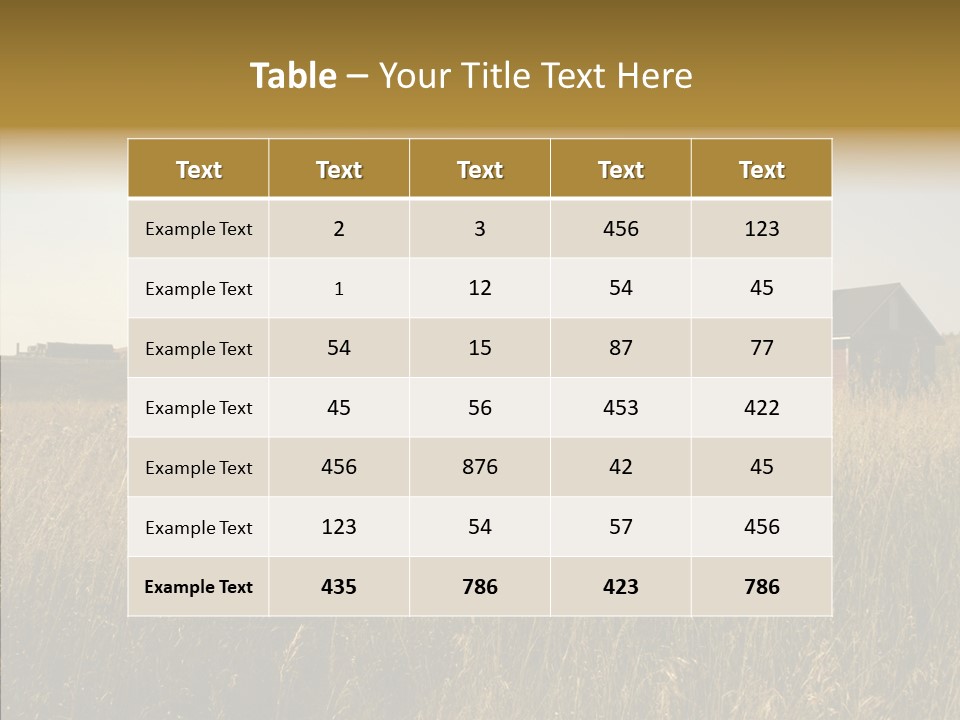 Land Autumn Alberta PowerPoint Template