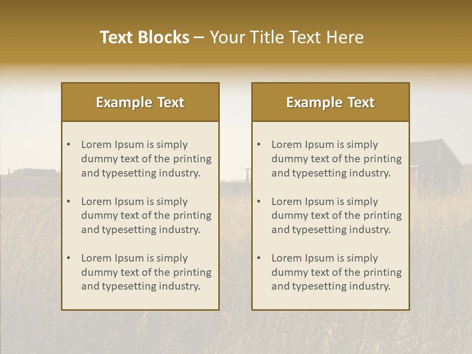 Land Autumn Alberta PowerPoint Template