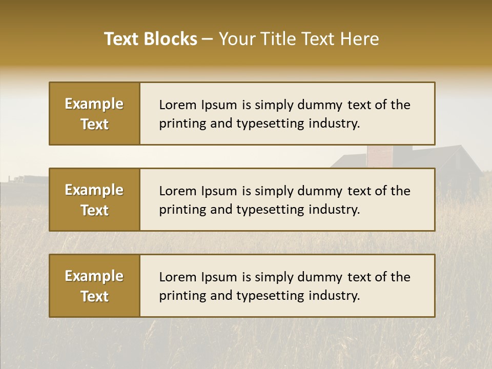 Land Autumn Alberta PowerPoint Template