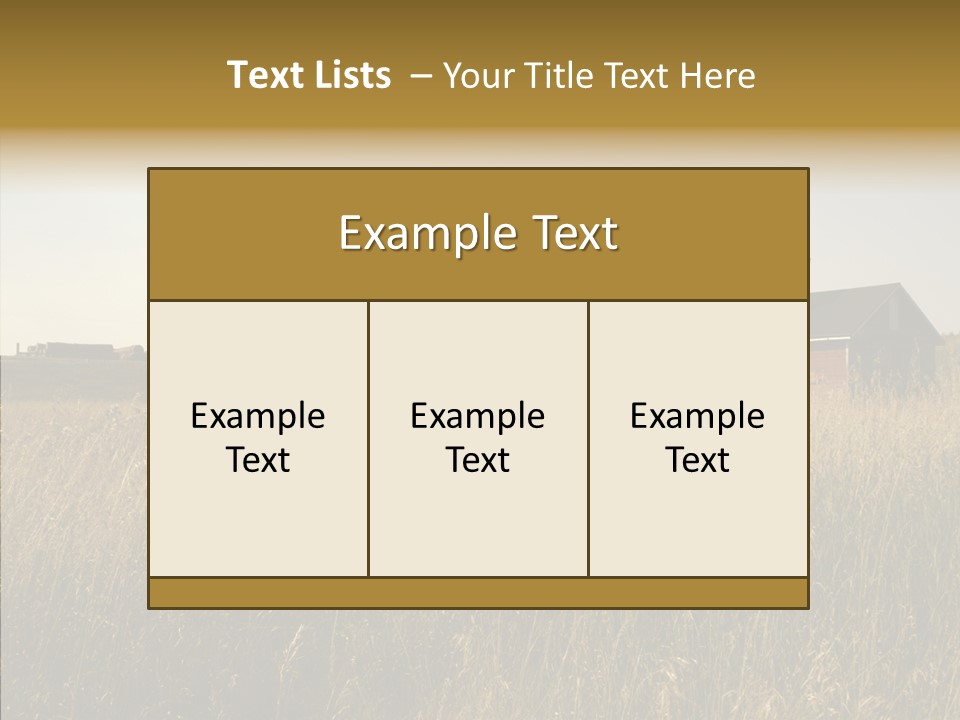 Land Autumn Alberta PowerPoint Template