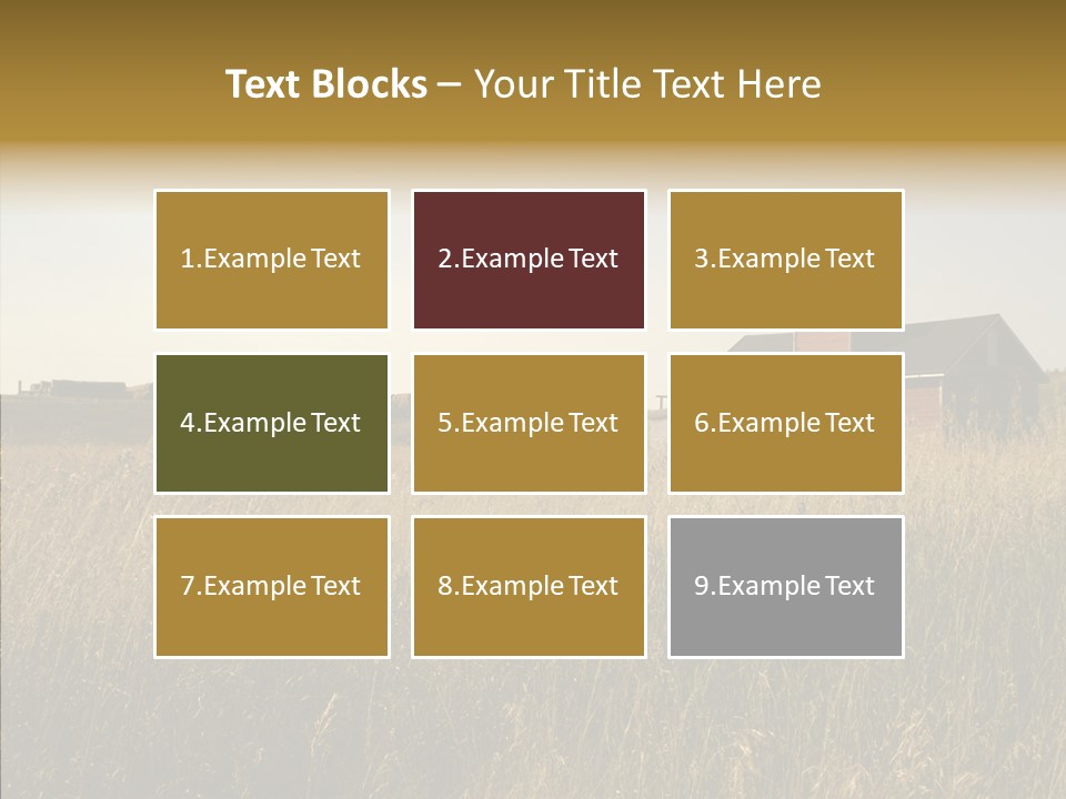 Land Autumn Alberta PowerPoint Template