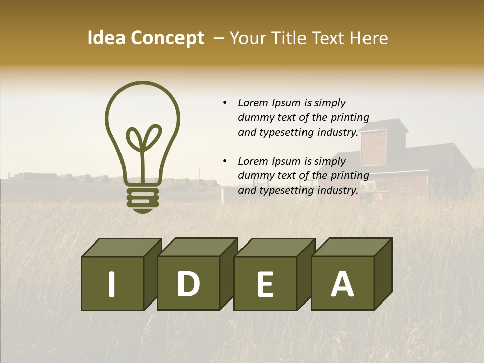 Land Autumn Alberta PowerPoint Template