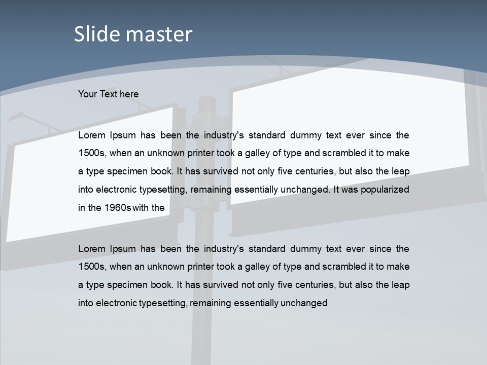 Hat Good Copy Space PowerPoint Template