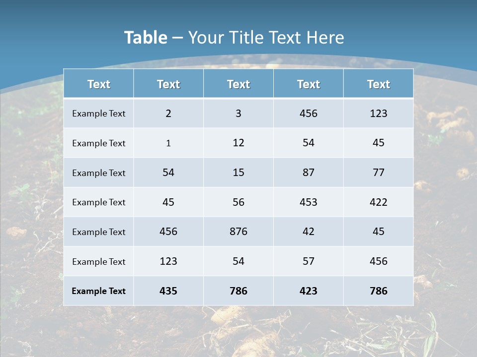Dish Environmental Fallow PowerPoint Template