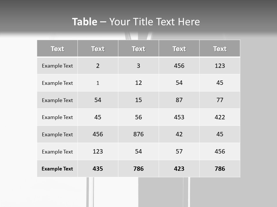 Backlight Transparent Light PowerPoint Template