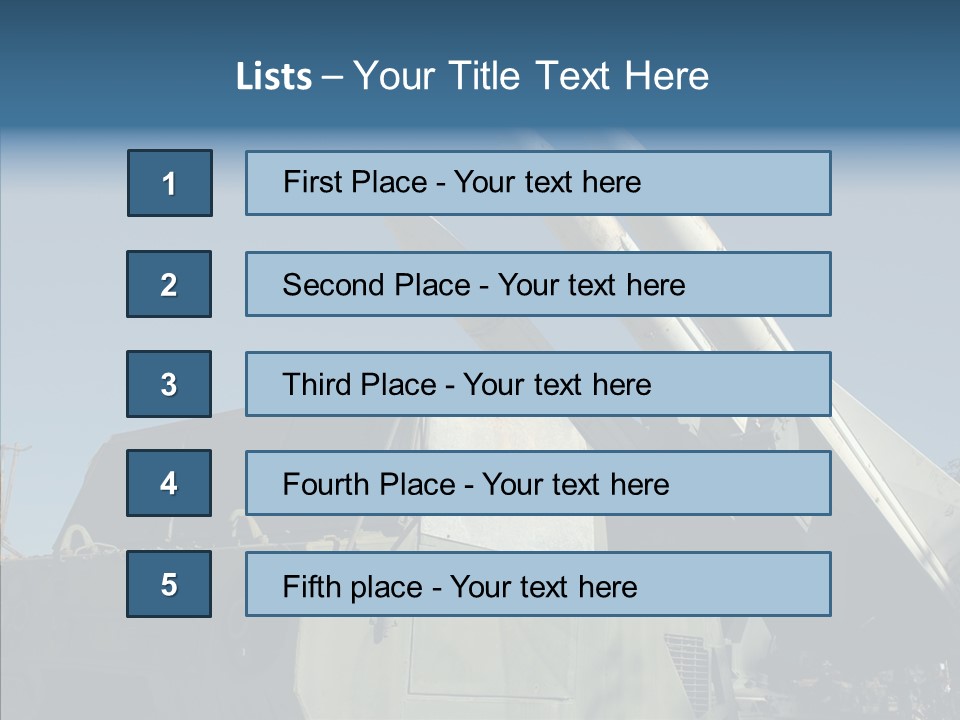 Army Idf Aircraft PowerPoint Template