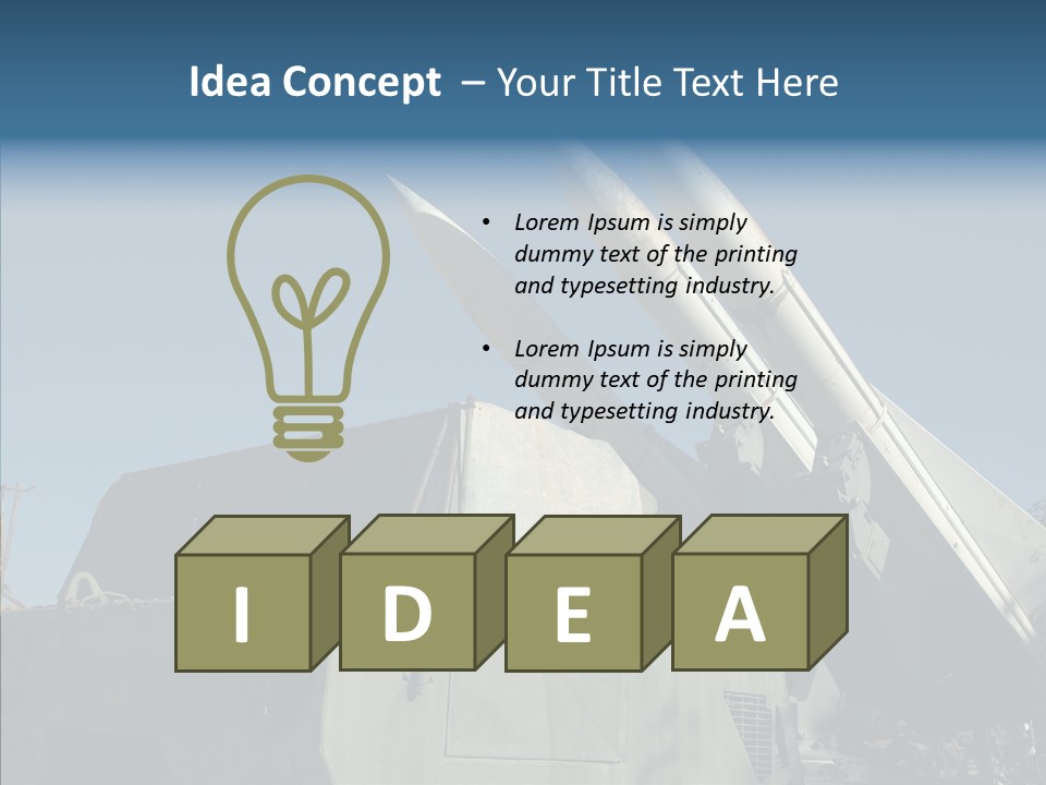 Army Idf Aircraft PowerPoint Template