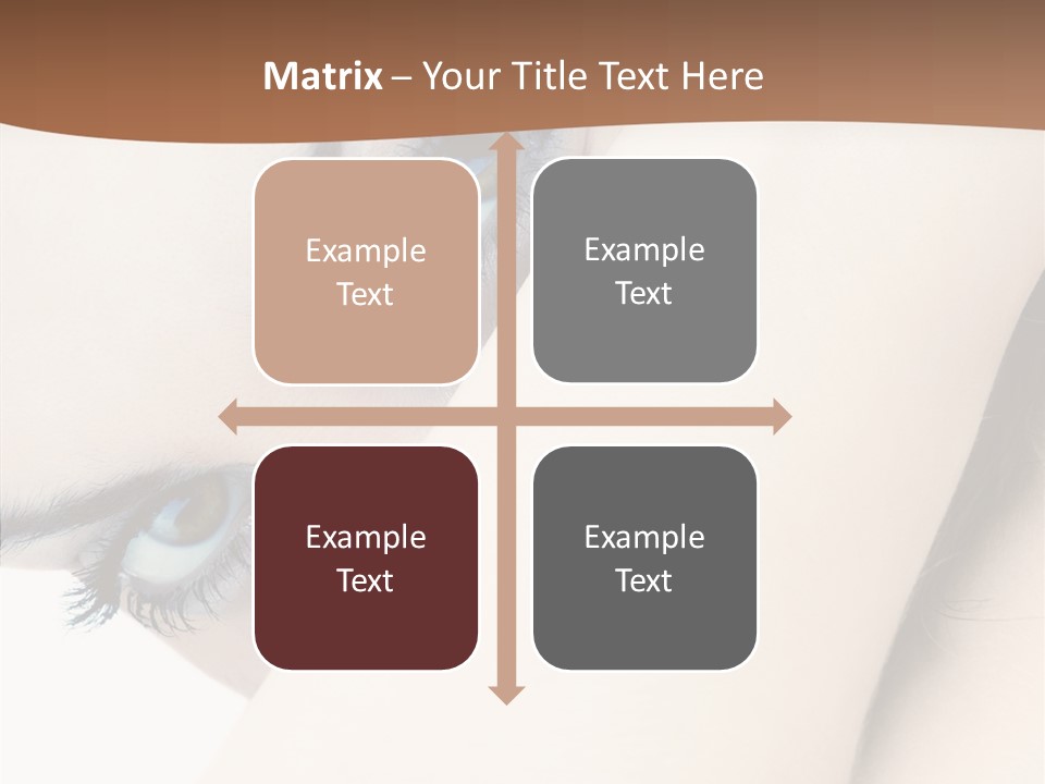 Feminine Eyes Female PowerPoint Template