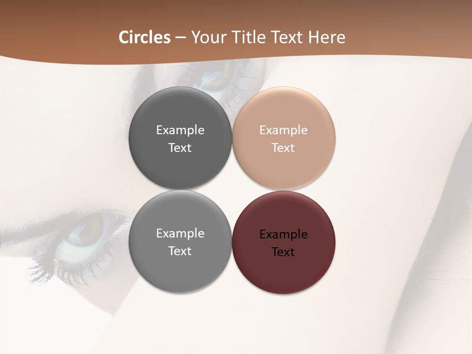 Feminine Eyes Female PowerPoint Template