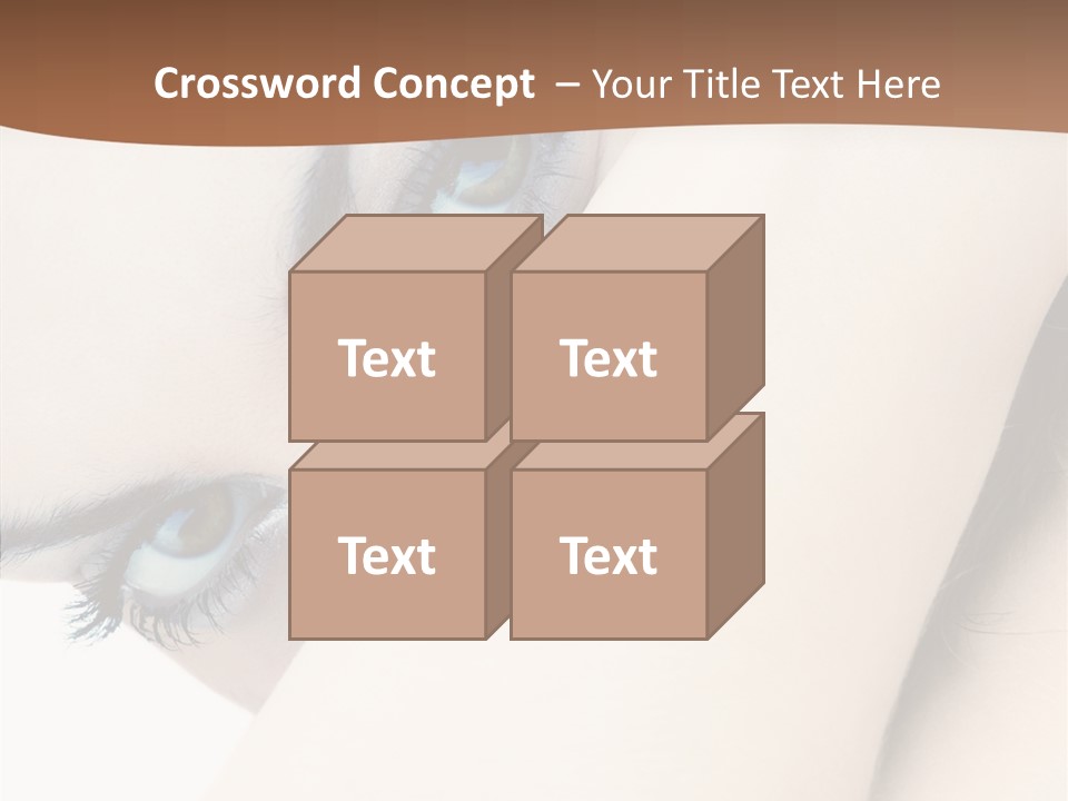 Feminine Eyes Female PowerPoint Template