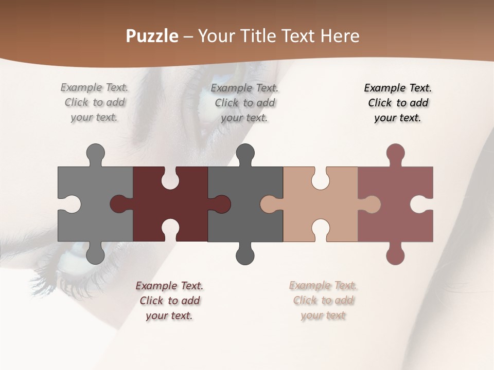 Feminine Eyes Female PowerPoint Template