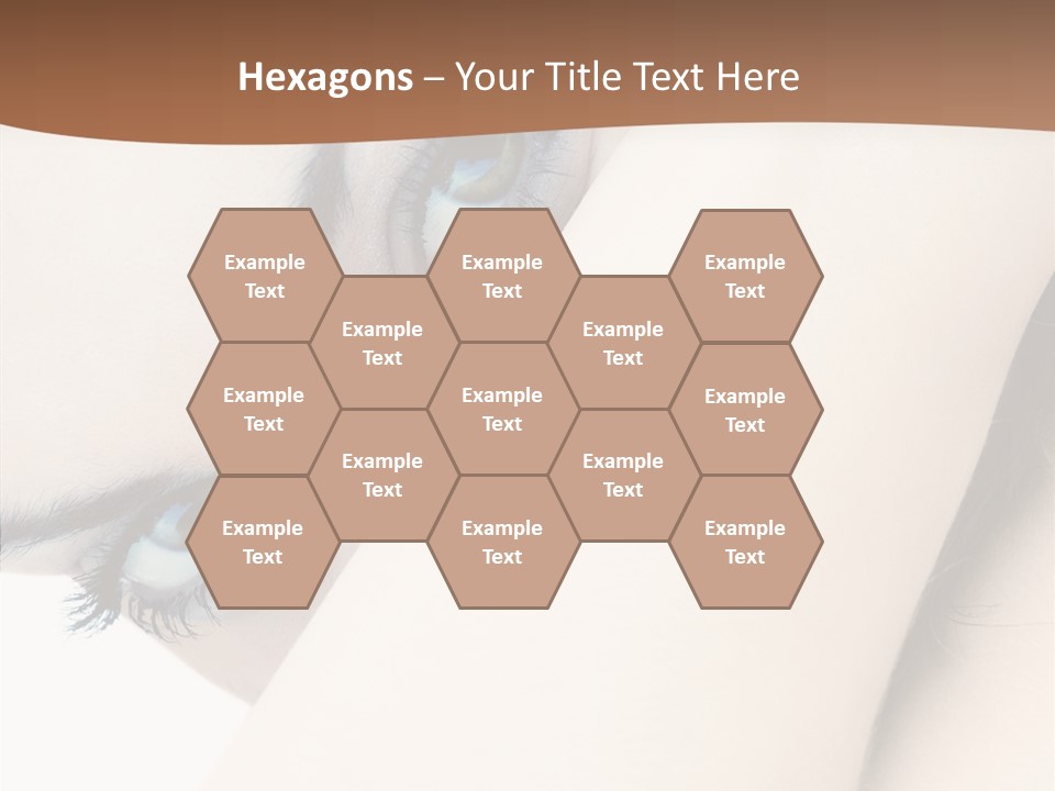 Feminine Eyes Female PowerPoint Template