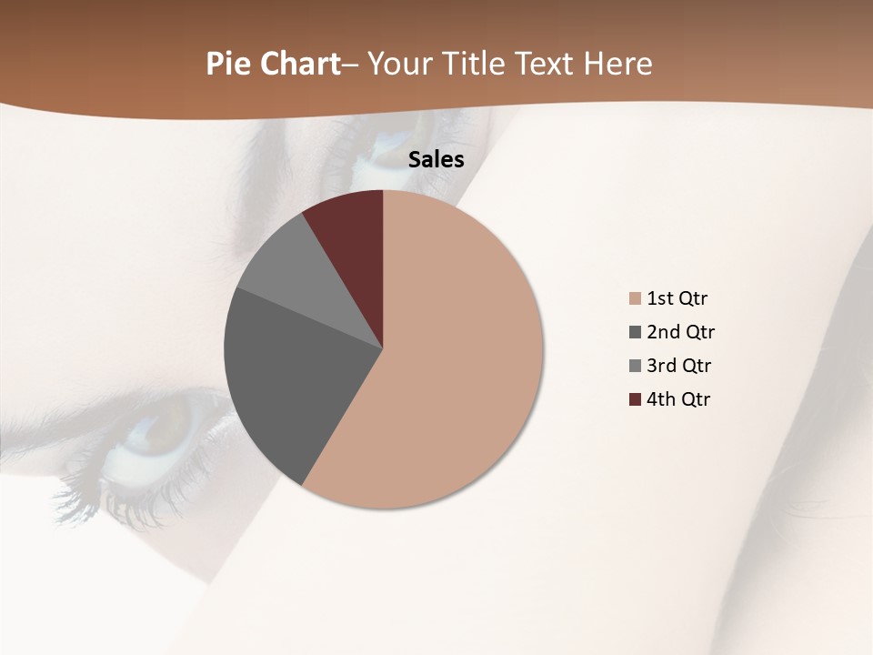Feminine Eyes Female PowerPoint Template