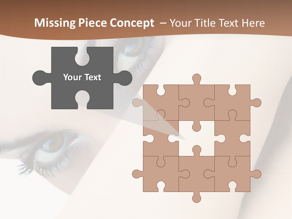 Feminine Eyes Female PowerPoint Template