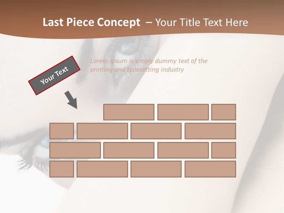 Feminine Eyes Female PowerPoint Template