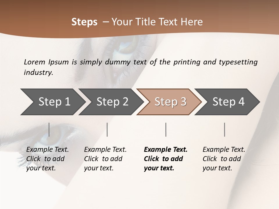 Feminine Eyes Female PowerPoint Template
