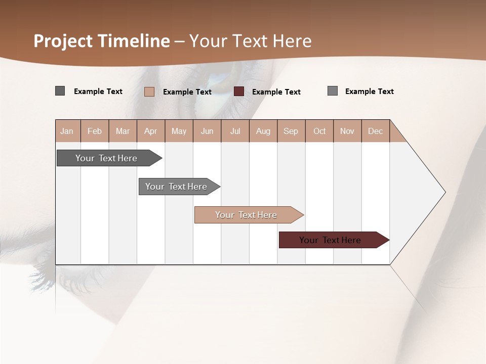 Feminine Eyes Female PowerPoint Template