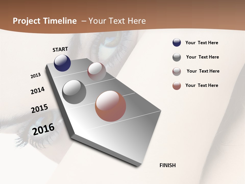 Feminine Eyes Female PowerPoint Template