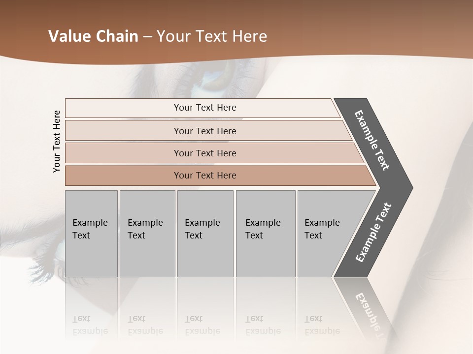 Feminine Eyes Female PowerPoint Template