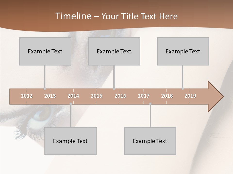 Feminine Eyes Female PowerPoint Template