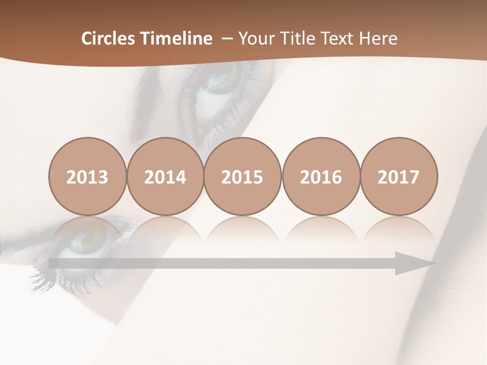Feminine Eyes Female PowerPoint Template