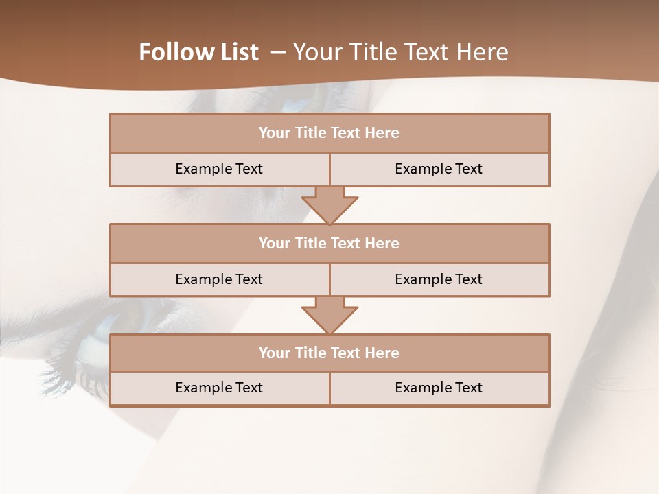 Feminine Eyes Female PowerPoint Template