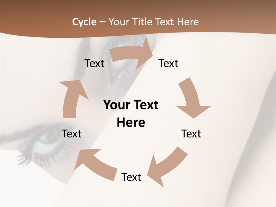 Feminine Eyes Female PowerPoint Template