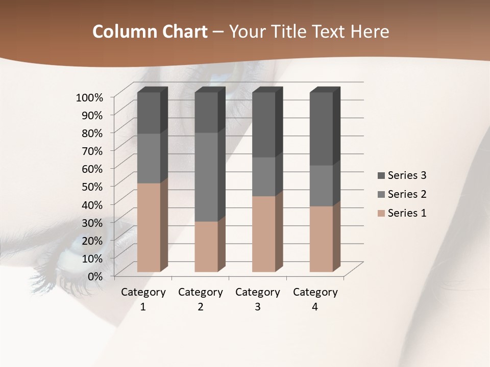 Feminine Eyes Female PowerPoint Template