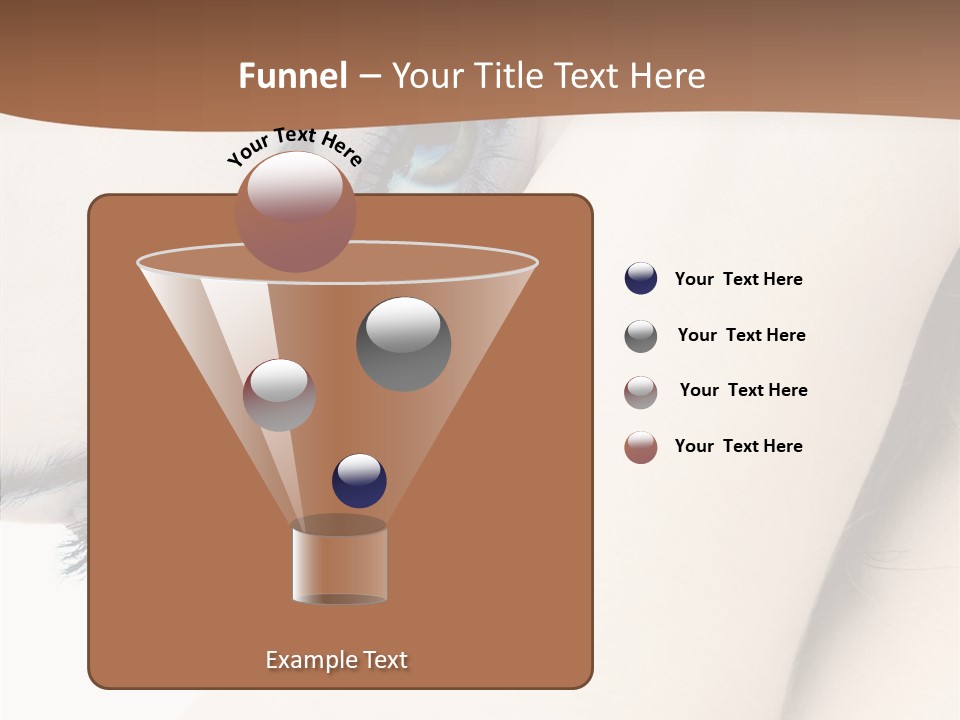 Feminine Eyes Female PowerPoint Template