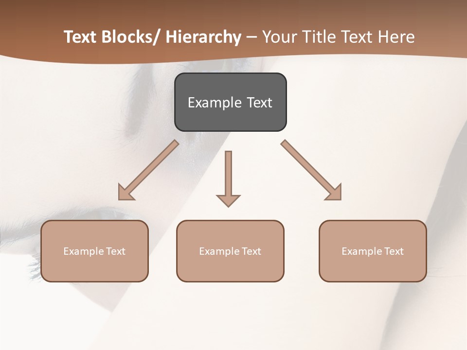 Feminine Eyes Female PowerPoint Template