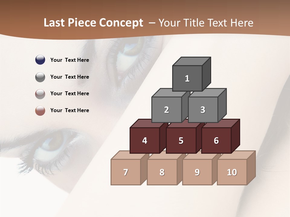 Feminine Eyes Female PowerPoint Template
