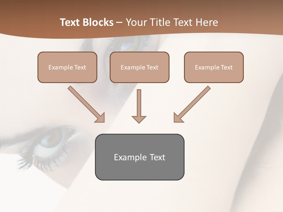 Feminine Eyes Female PowerPoint Template