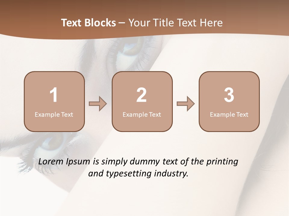 Feminine Eyes Female PowerPoint Template
