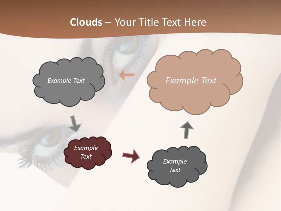 Feminine Eyes Female PowerPoint Template