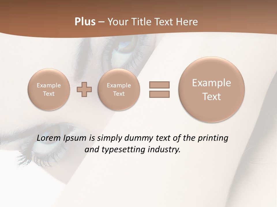 Feminine Eyes Female PowerPoint Template