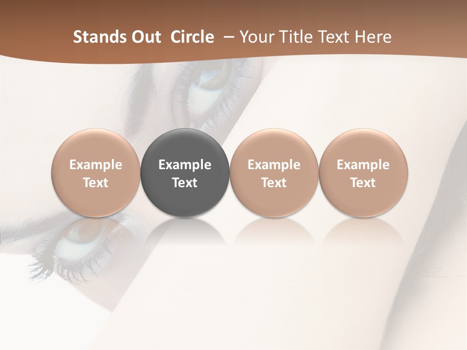 Feminine Eyes Female PowerPoint Template